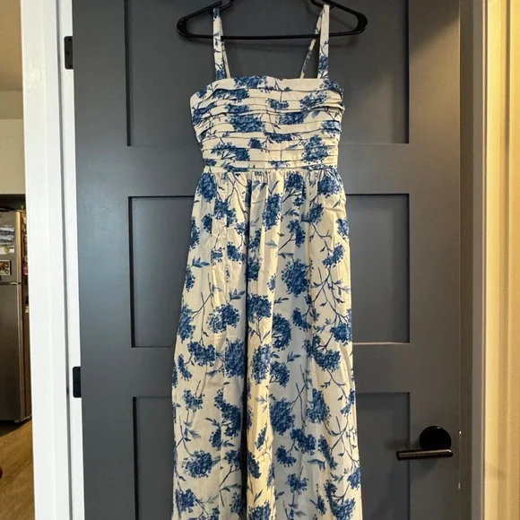 The A&F Emerson Poplin Wide Strap Midi Dress | Brand New With Tags 🏷️ - Picture 2 of 6